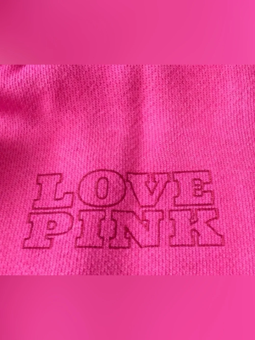 Victoria’s Secret PINK Strawberry Hoodie Berry Best Since 1986 NWT l Size L - Picture 4 of 5